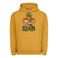 Pigment Peanut Butter im the wine lover elf Urban Hoodie - FaDigitalArtStudio