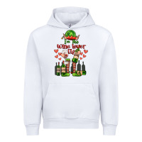 White im the wine lover elf Urban Hoodie - FaDigitalArtStudio