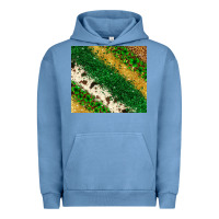 Pigment Pebble Blue St. Patrick's Day leopard cowhide glitter tumbler Urban Hoodie - Neo Western