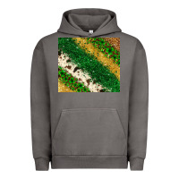 Pigment Tornado St. Patrick's Day leopard cowhide glitter tumbler Urban Hoodie - Neo Western