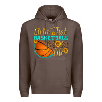 Coffee livin' that basketball mom life Premium Hoodie - HRA Design Shop