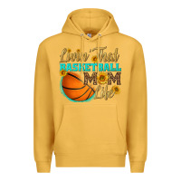 Mustard livin' that basketball mom life Premium Hoodie - HRA Design Shop
