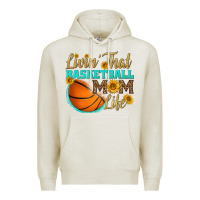 Oatmeal Heather livin' that basketball mom life Premium Hoodie - HRA Design Shop