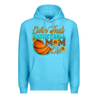 Livin' That Basketball Mom Life Premium Hoodie | Teevron