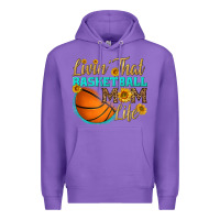 Purple livin' that basketball mom life Premium Hoodie - HRA Design Shop