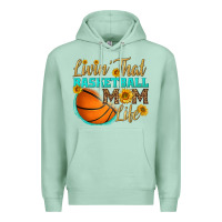 Seafoam livin' that basketball mom life Premium Hoodie - HRA Design Shop