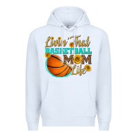 White livin' that basketball mom life Premium Hoodie - HRA Design Shop