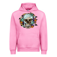 Fuchsia Pink Halloween Skeleton Urban Hoodie - CowhideDigitalArt