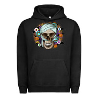Pigment Black Halloween Skeleton Urban Hoodie - CowhideDigitalArt