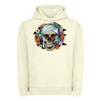 Pigment Pistachio Halloween Skeleton Urban Hoodie - CowhideDigitalArt