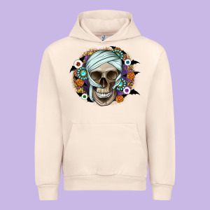 Halloween Skeleton Urban Hoodie Designed By Cowhidedigitalart