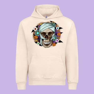 Halloween Skeleton Urban Hoodie Designed By Cowhidedigitalart