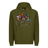 Army Green you are my sunshine autism awareness Premium Hoodie - SublimationCraftShop