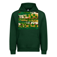 Forest Green St. Patrick's Day leopard cowhide shamrock tumbler Urban Hoodie - Neo Western