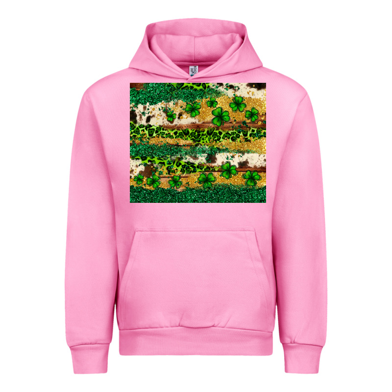 St. Patrick's Day Leopard Cowhide Shamrock Tumbler Urban Hoodie by Neo Western | Teevron
