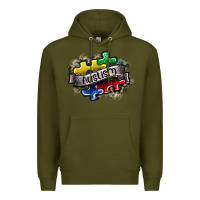 Army Green austism Premium Hoodie - SublimationCraftShop