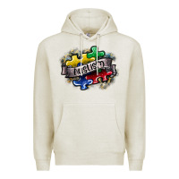 Oatmeal Heather austism Premium Hoodie - SublimationCraftShop