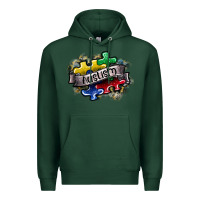 Sports Green austism Premium Hoodie - SublimationCraftShop