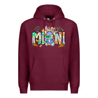 Burgundy Easter Day mini Premium Hoodie - Neo Western