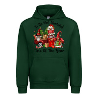Forest Green its the most wonderful time of the year Urban Hoodie - FaDigitalArtStudio