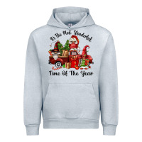 Heather Grey its the most wonderful time of the year Urban Hoodie - FaDigitalArtStudio