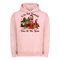 Pigment Salmon its the most wonderful time of the year Urban Hoodie - FaDigitalArtStudio