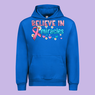 Believe In Miracles With Ribbon Urban Hoodie Designed By Hra Design Shop