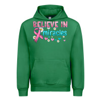 Emerald believe in miracles with ribbon Urban Hoodie - HRA Design Shop
