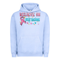 Pigment Grape Ice believe in miracles with ribbon Urban Hoodie - HRA Design Shop