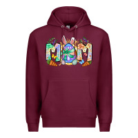 Burgundy Easter Day mom Premium Hoodie - Neo Western