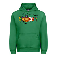 Emerald Let's Get Spooky Urban Hoodie - CowhideDigitalArt
