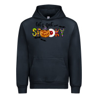 Navy Let's Get Spooky Urban Hoodie - CowhideDigitalArt