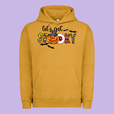 Let's Get Spooky Urban Hoodie Designed By Cowhidedigitalart