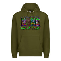 Army Green home sweet home Premium Hoodie - CowhideDigitalArt