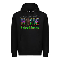 Black home sweet home Premium Hoodie - CowhideDigitalArt