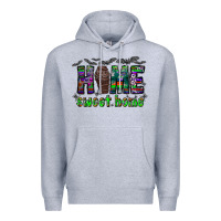 Heather Grey home sweet home Premium Hoodie - CowhideDigitalArt