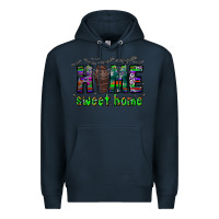 Navy home sweet home Premium Hoodie - CowhideDigitalArt