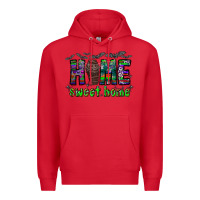 Red home sweet home Premium Hoodie - CowhideDigitalArt