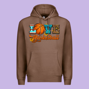 Love Basketball Premium Hoodie Designed By Hra Design Shop