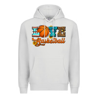 Dove Grey love basketball Premium Hoodie - HRA Design Shop