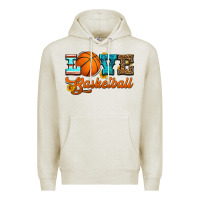 Oatmeal Heather love basketball Premium Hoodie - HRA Design Shop