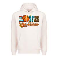 Pale Pink love basketball Premium Hoodie - HRA Design Shop