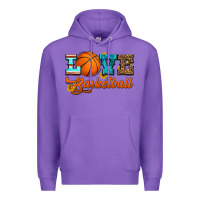 Purple love basketball Premium Hoodie - HRA Design Shop