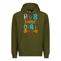 Army Green rub some dirt on it basketball Premium Hoodie - HRA Design Shop