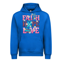 Cobalt faith hope love  cross and ribbon Urban Hoodie - HRA Design Shop