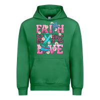 Emerald faith hope love  cross and ribbon Urban Hoodie - HRA Design Shop