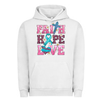 Pigment Lunar Rock faith hope love  cross and ribbon Urban Hoodie - HRA Design Shop