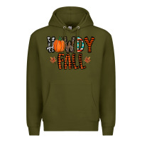 Army Green howdy fall Premium Hoodie - CowhideDigitalArt