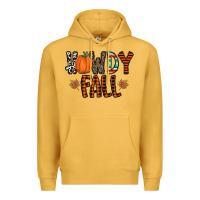 Mustard howdy fall Premium Hoodie - CowhideDigitalArt