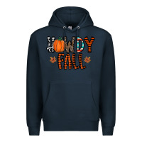 Navy howdy fall Premium Hoodie - CowhideDigitalArt